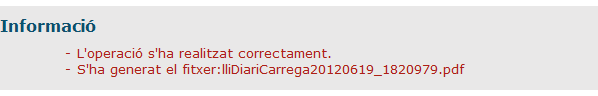 Llistat del Diari de Crrega